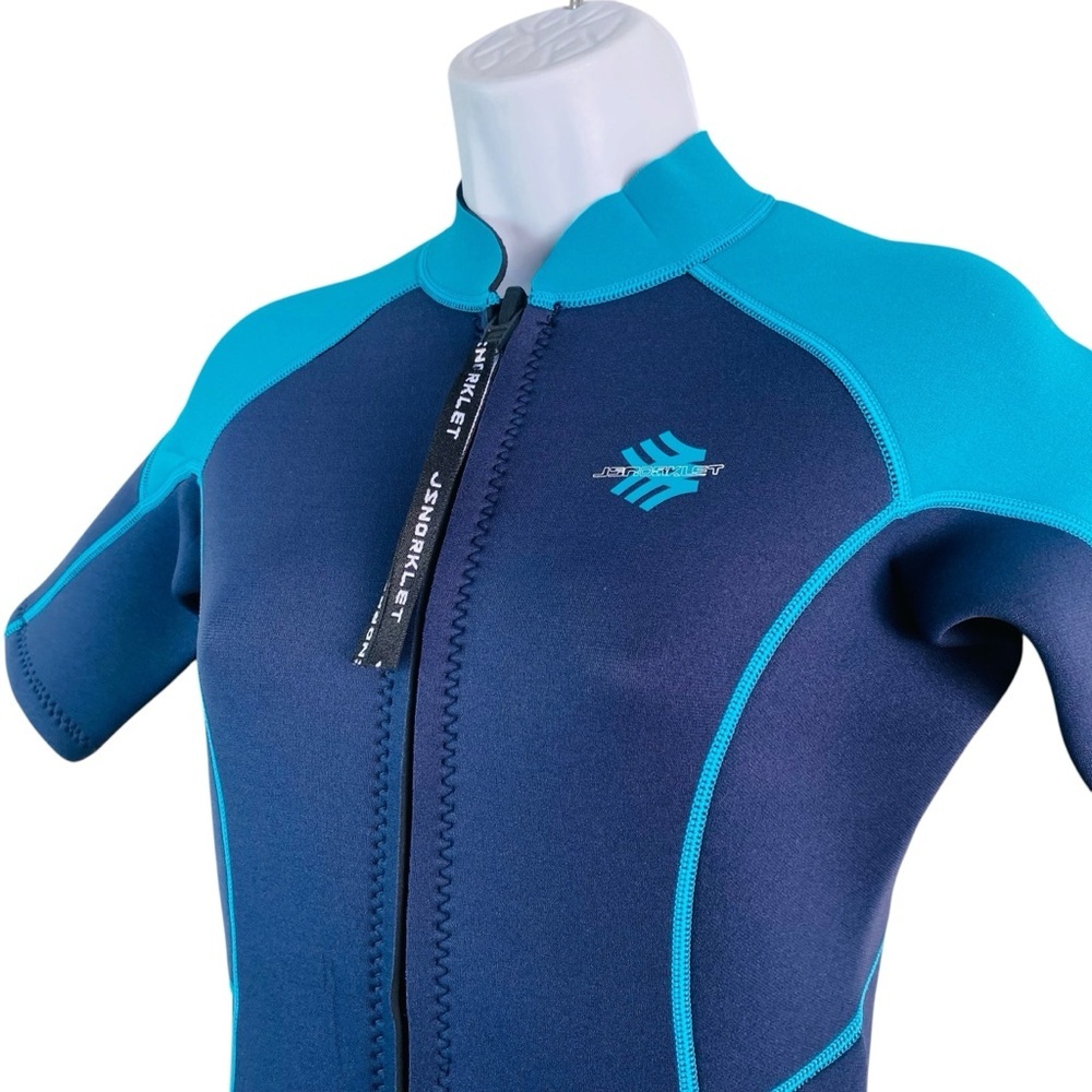 JSnorklet Navy Shorty Wetsuit 3mm Size S - Picture 4 of 7